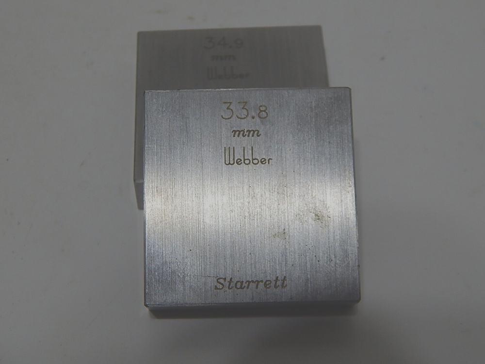 STARRETT WEBBER GAGE BLOCK 33.8MM
