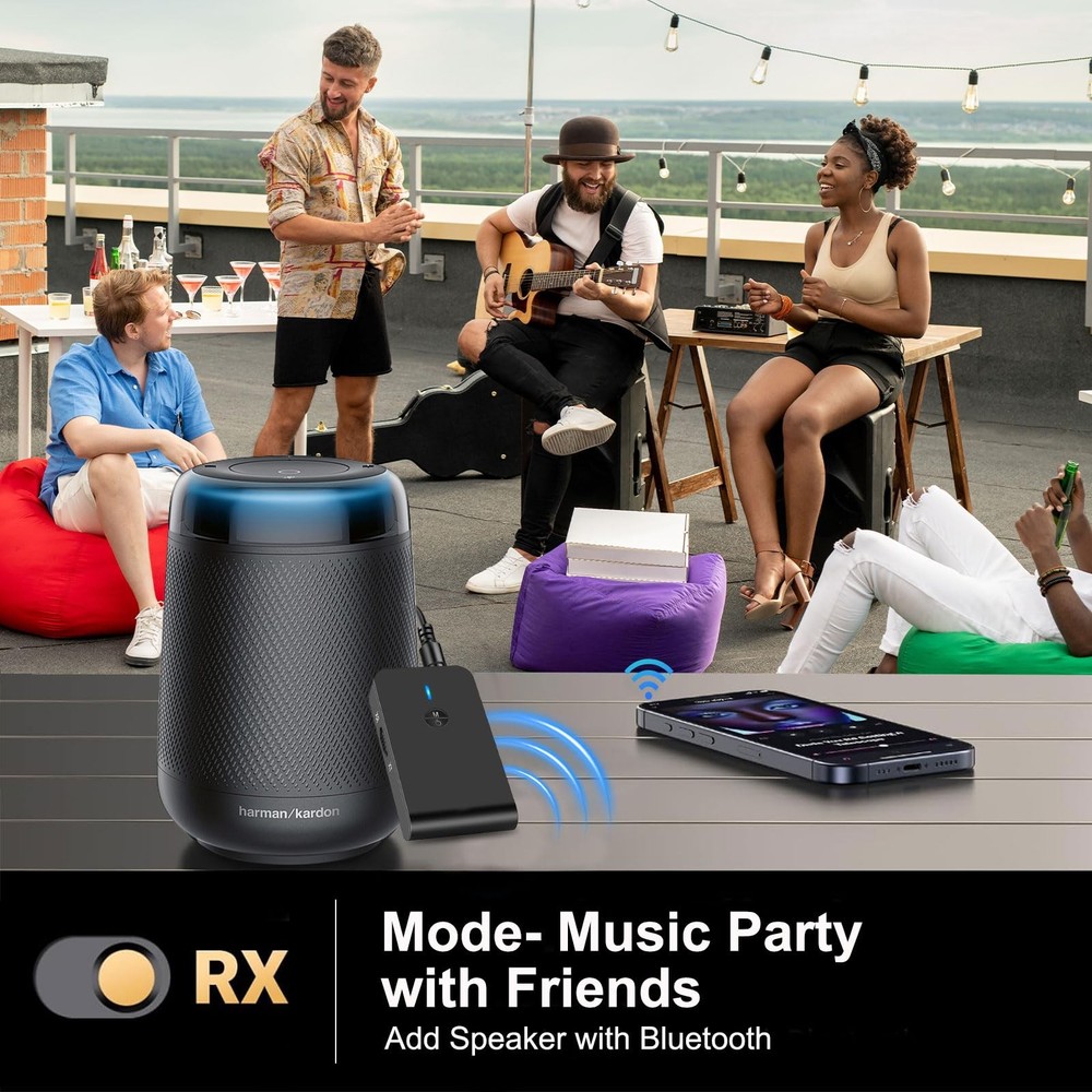 Bluetooth Transmitter for TV PC, 2 in 1 Bluetooth Audio Adapter Music Receive...