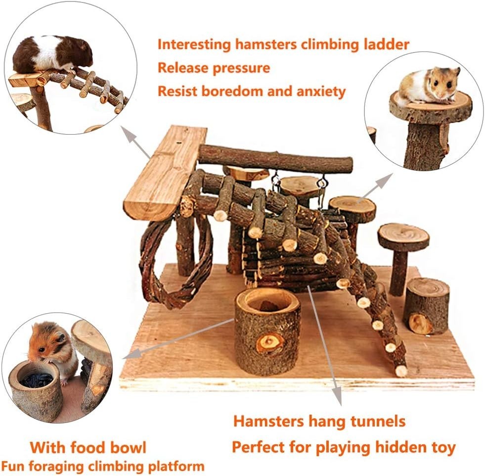 Hamster Playground Platform - Climbing & Jumping Set