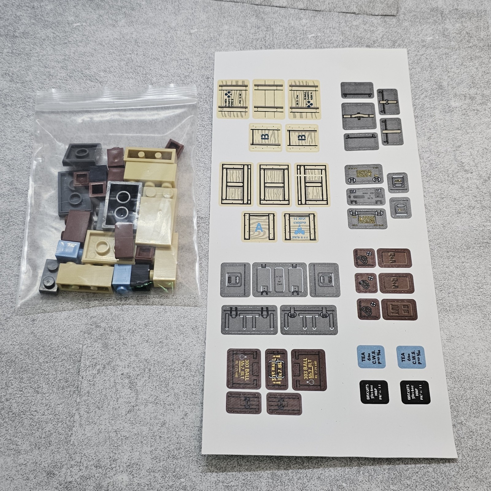 Military Supply blocks Accessories for Minifigures Gc6711