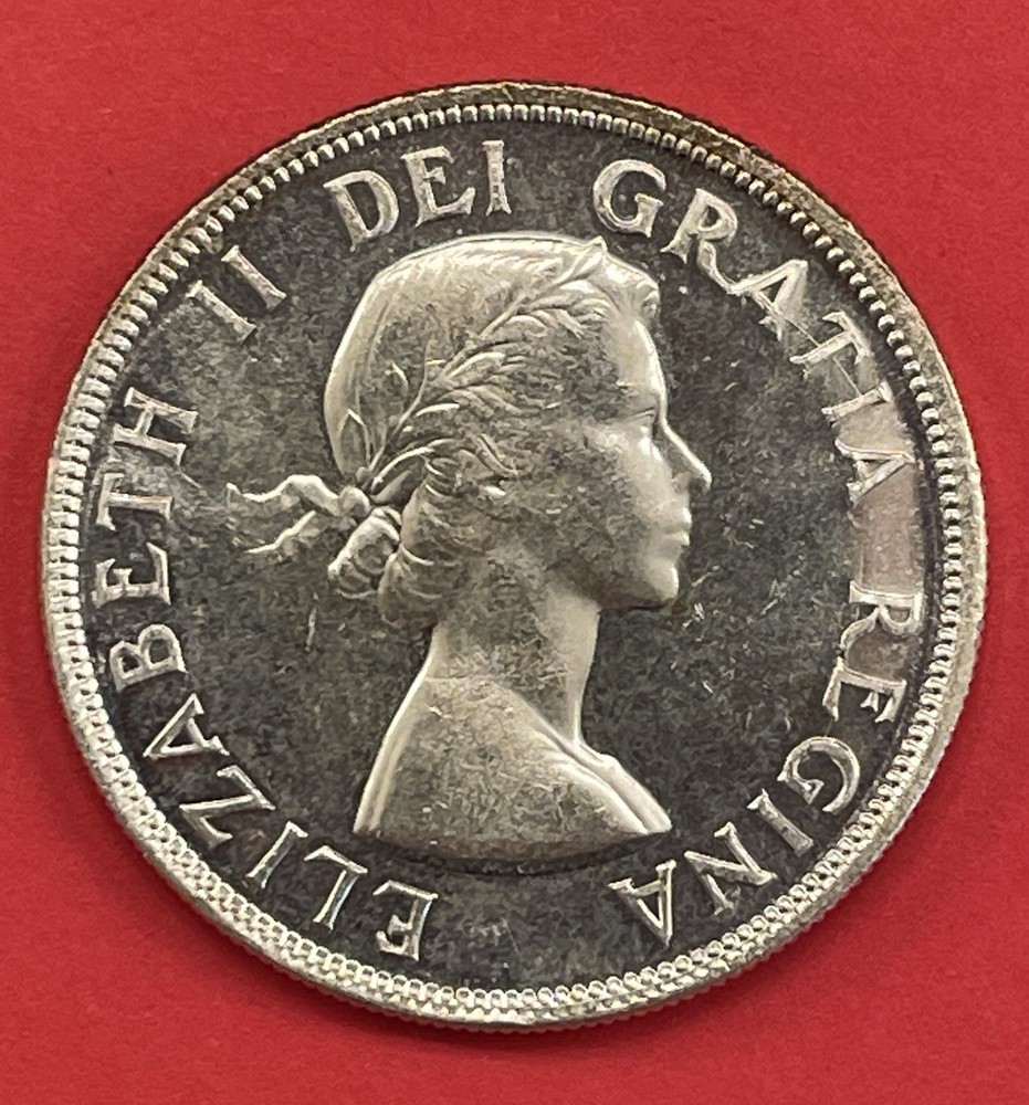 1953 Canada Silver Dollar, Uncirculated, NSF. Nice Looking Dollar.