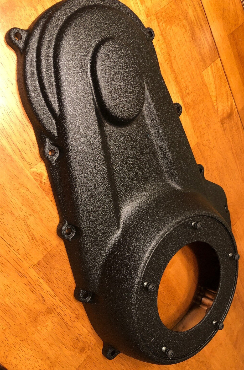 Harley primary cover Milwaukee Eight M8-WRINKLE BLACK-2017-2024 TOURING