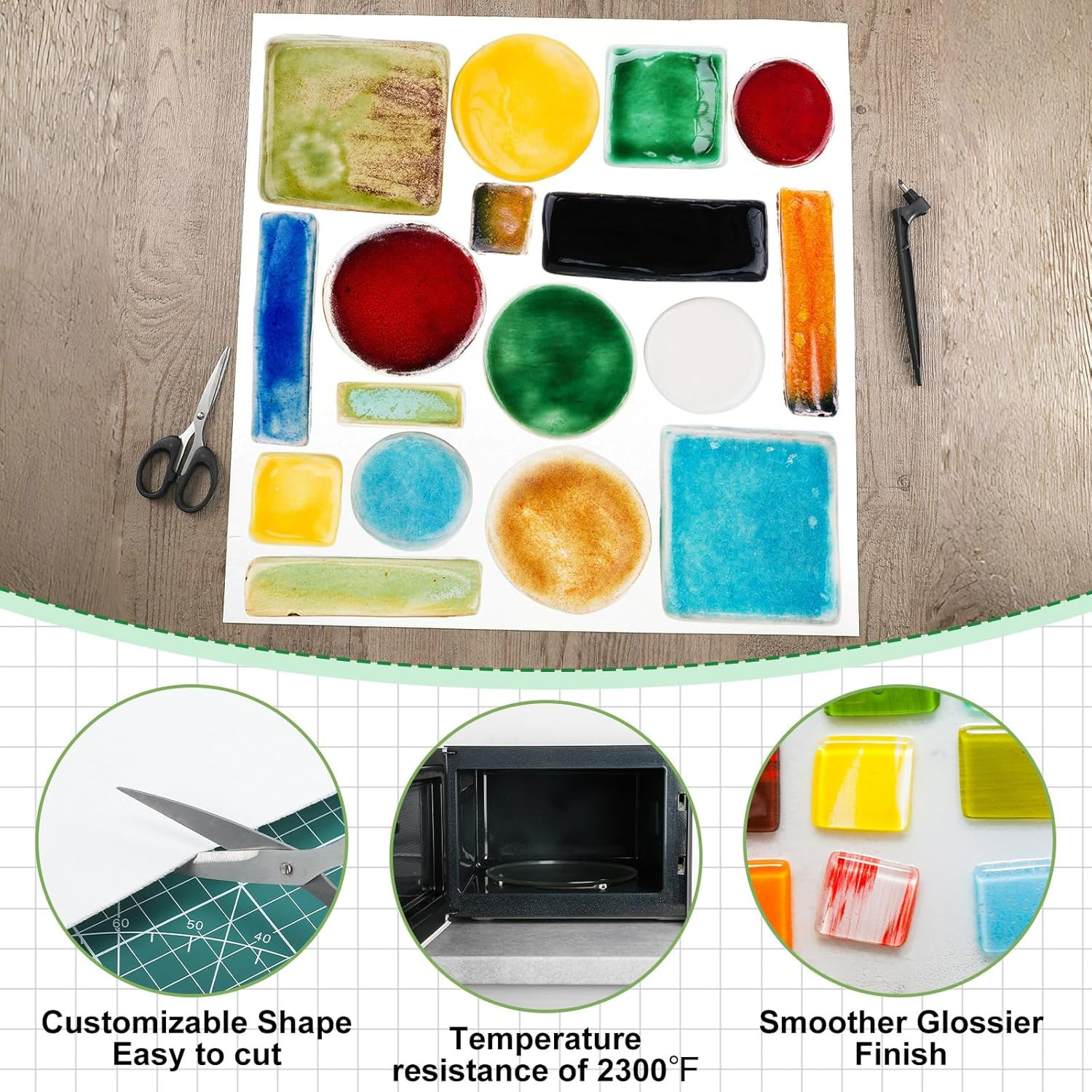 65 Ft X 20.5 Inch Thinfire Kiln Shelf Paper Roll - Ceramic Fiber Paper High Temp