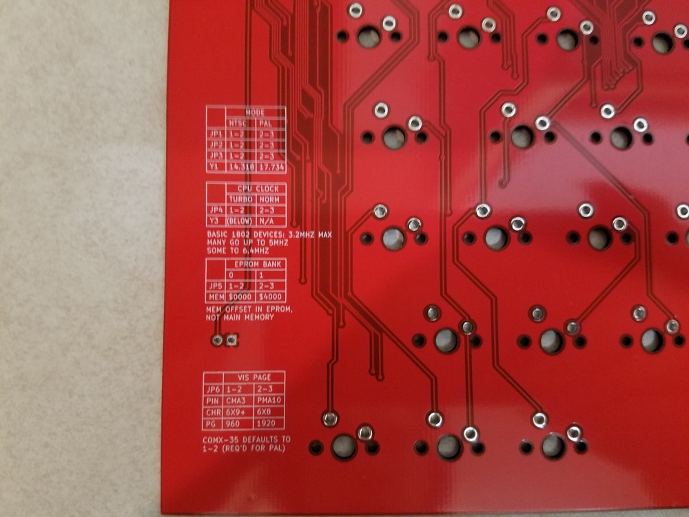 COMIX-35, COMX-35 Home Computer Clone, DIY Hardware Project, PCB ONLY, US Seller