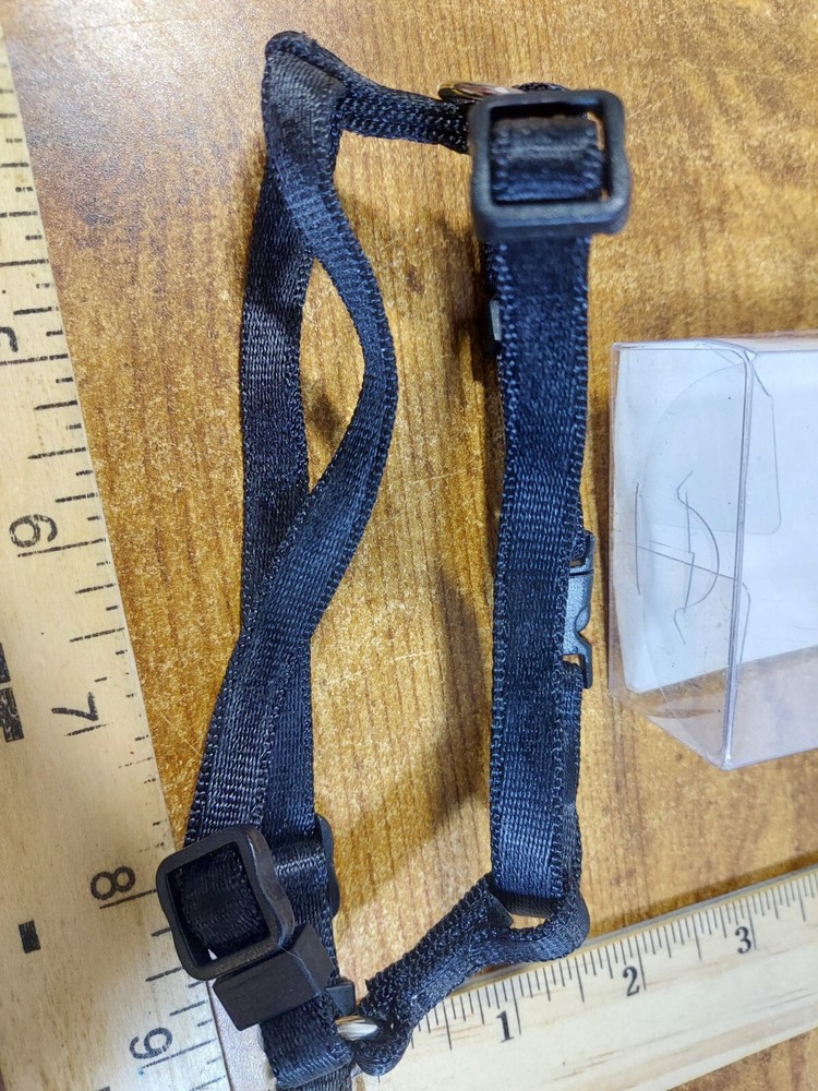 Publix Adjustable Black Nylon Harness Size S