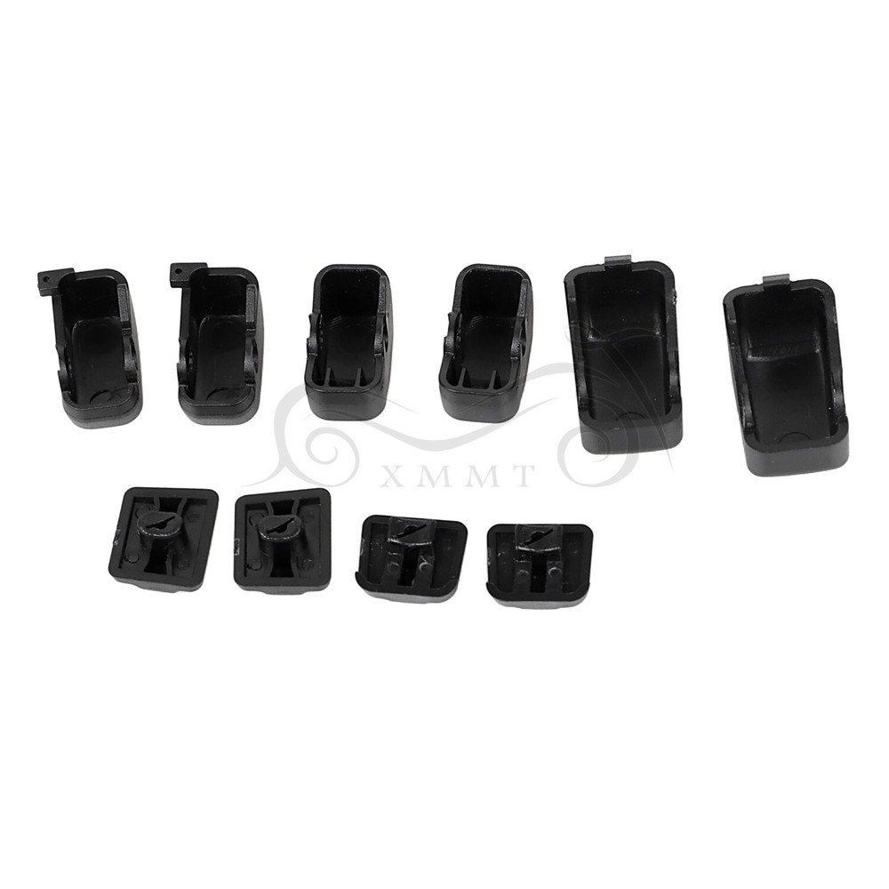 Black Hand Control Switch Housing Button Cap For Harley Electra Glide 1996-2013