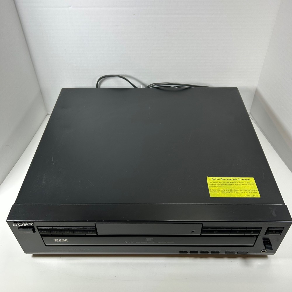 Sony CDP-C225 High Density Linear Converter Compact CD Player - TESTED No Remote
