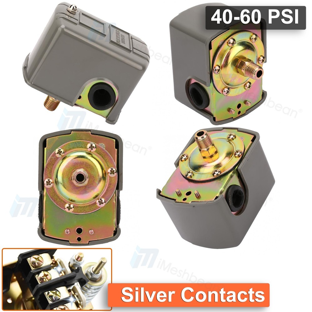 40-60 PSI Well Water Pump Pressure Control Switch Adjustable Double Spring Pole