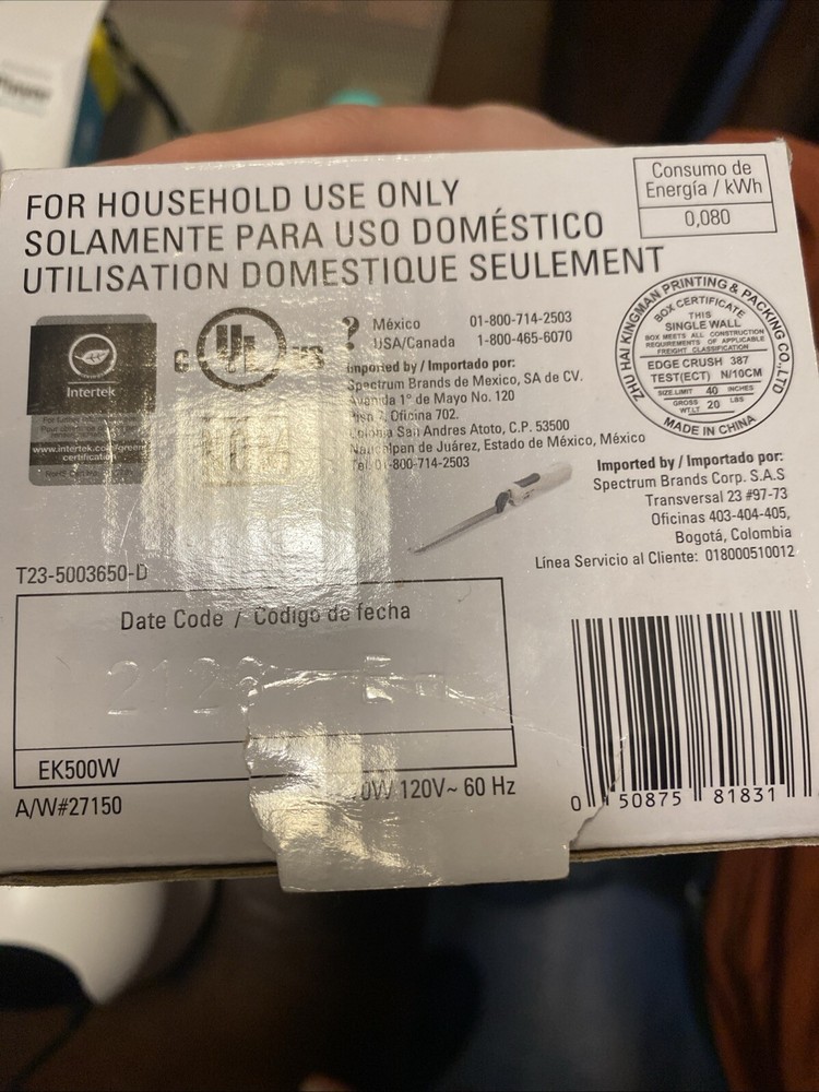 Black + Decker 9” Electric knife