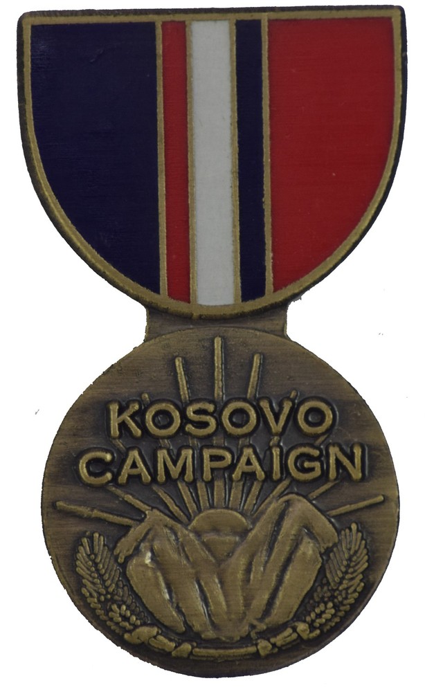 KOSOVO CAMPAIGN HAT PIN