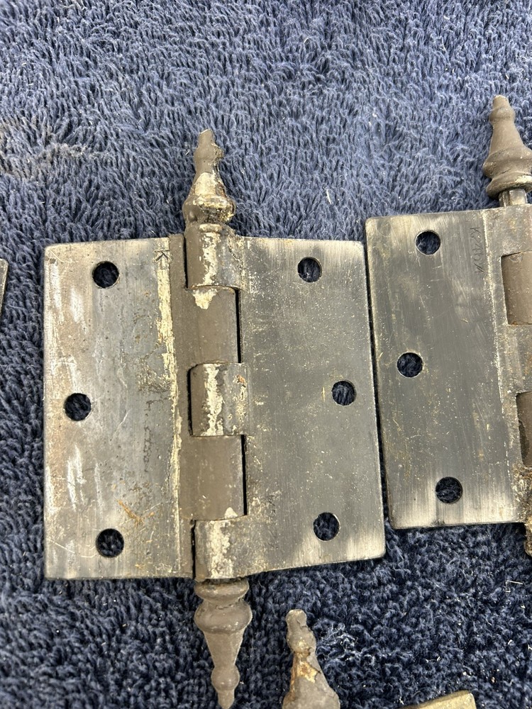 1930 Window Hardware 4 Sets Complete Latches Hinges Hold Open Pistons