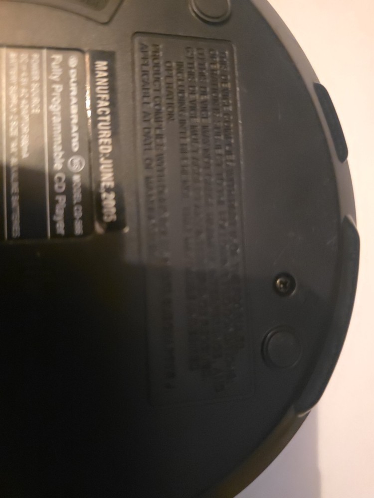 Durabrand Compact Disc CD Player Model CD-566 Digital Audio Portable