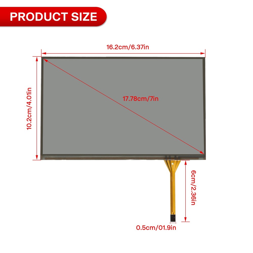 FOR FORD Sync 2 REPLACEMENT TOUCH-SCREEN glass Digitizer 8" Radio navigation US