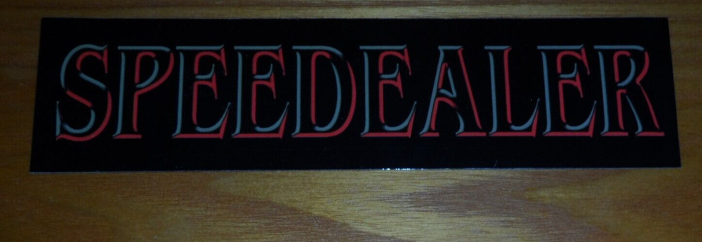Speedealer 8x2 Inch Bumper Sticker