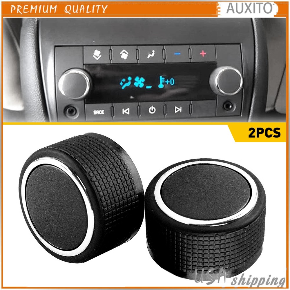 Control Knobs Audio Radio + Climate Button Sticker Repair For Escalade Cadillac