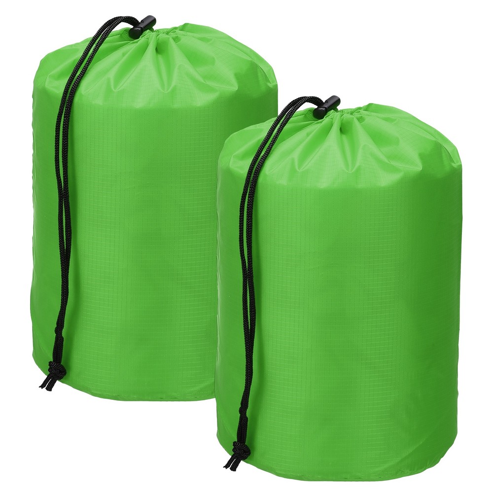 Drawstring Bag, Storage Bags, 5x10" & 2Pcs & Grass Green