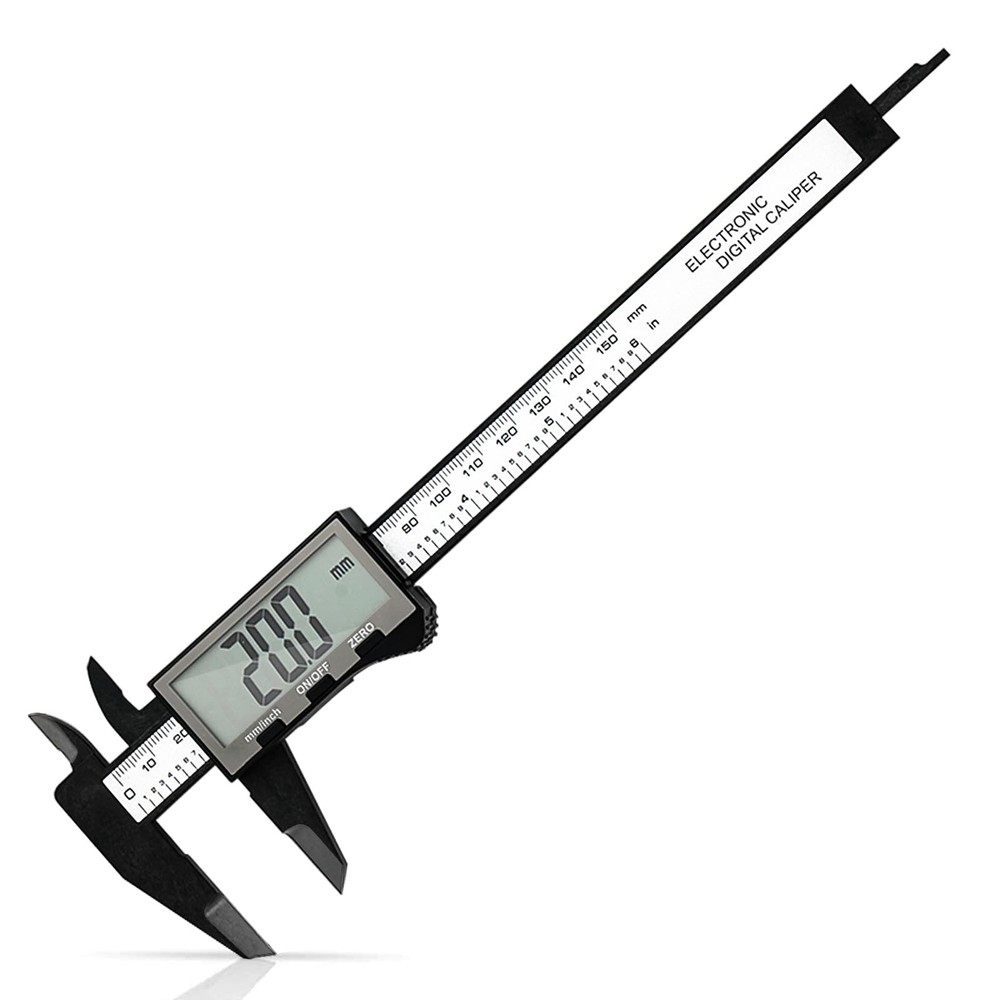 Digital Caliper, Dial Caliper 6 Inch with Extra-Large LCD Screen, Plastic Ver...