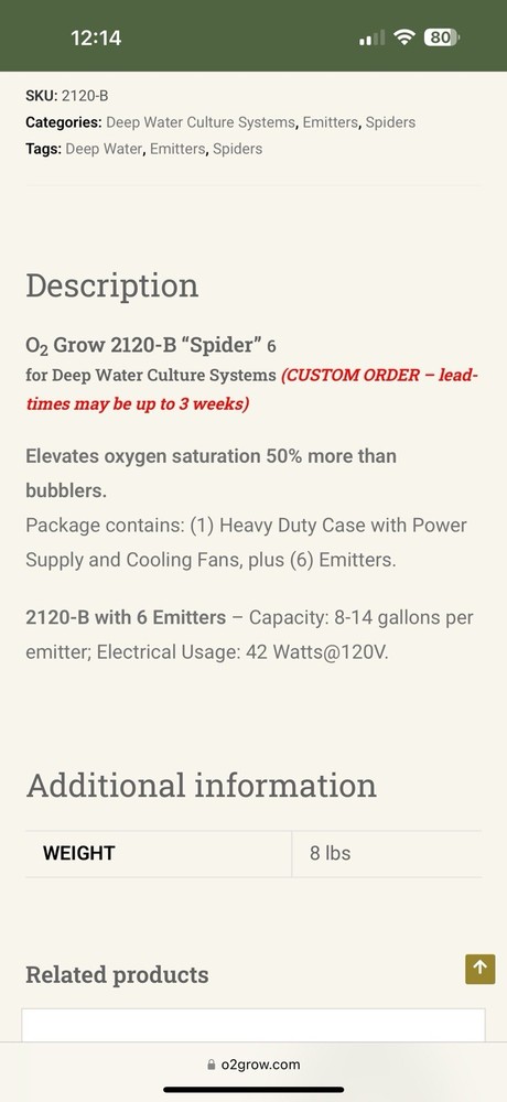 02 Grow Emmiter Spider B