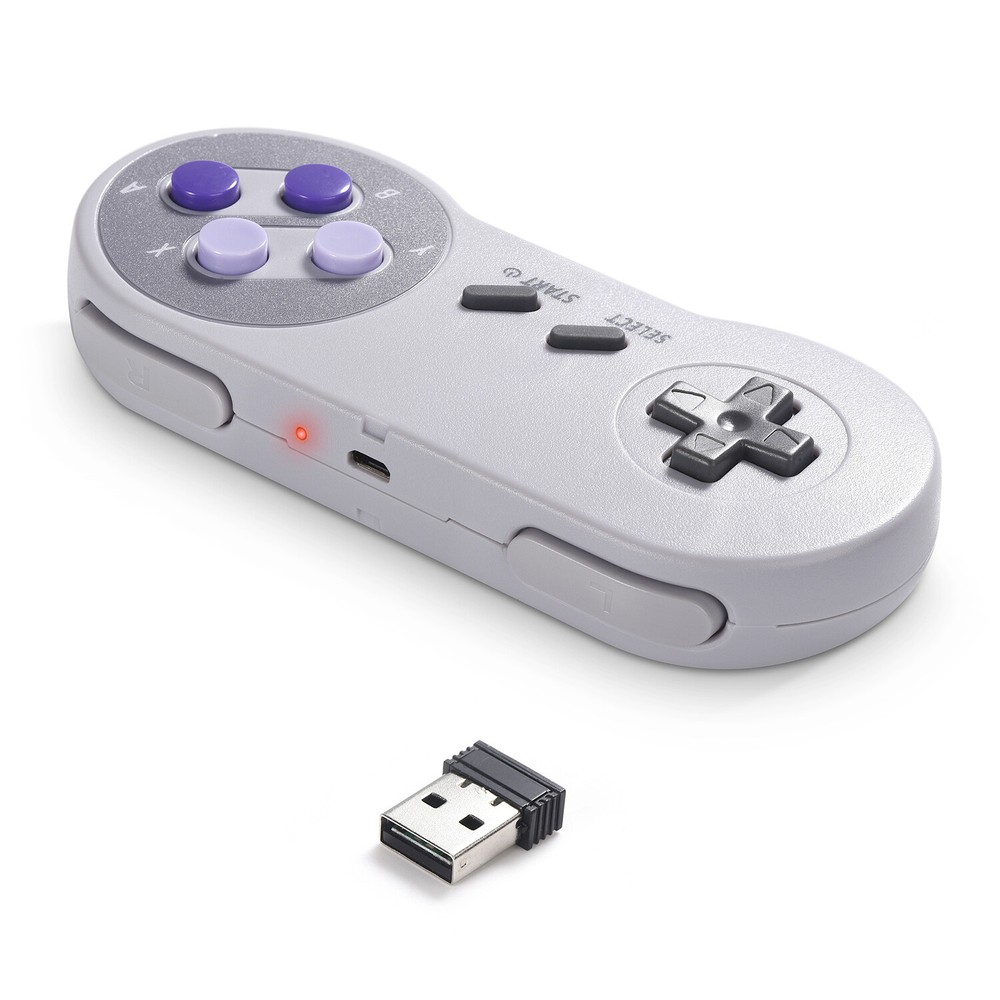 2x Wireless Classic USB SNES Controller Joypad For PC / MAC Super Nintendo Games