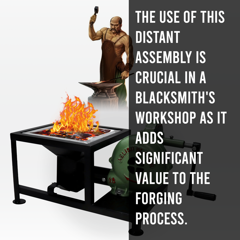 SIMOND STORE Blacksmith's Forge Pedal Type Handle Hand Blower