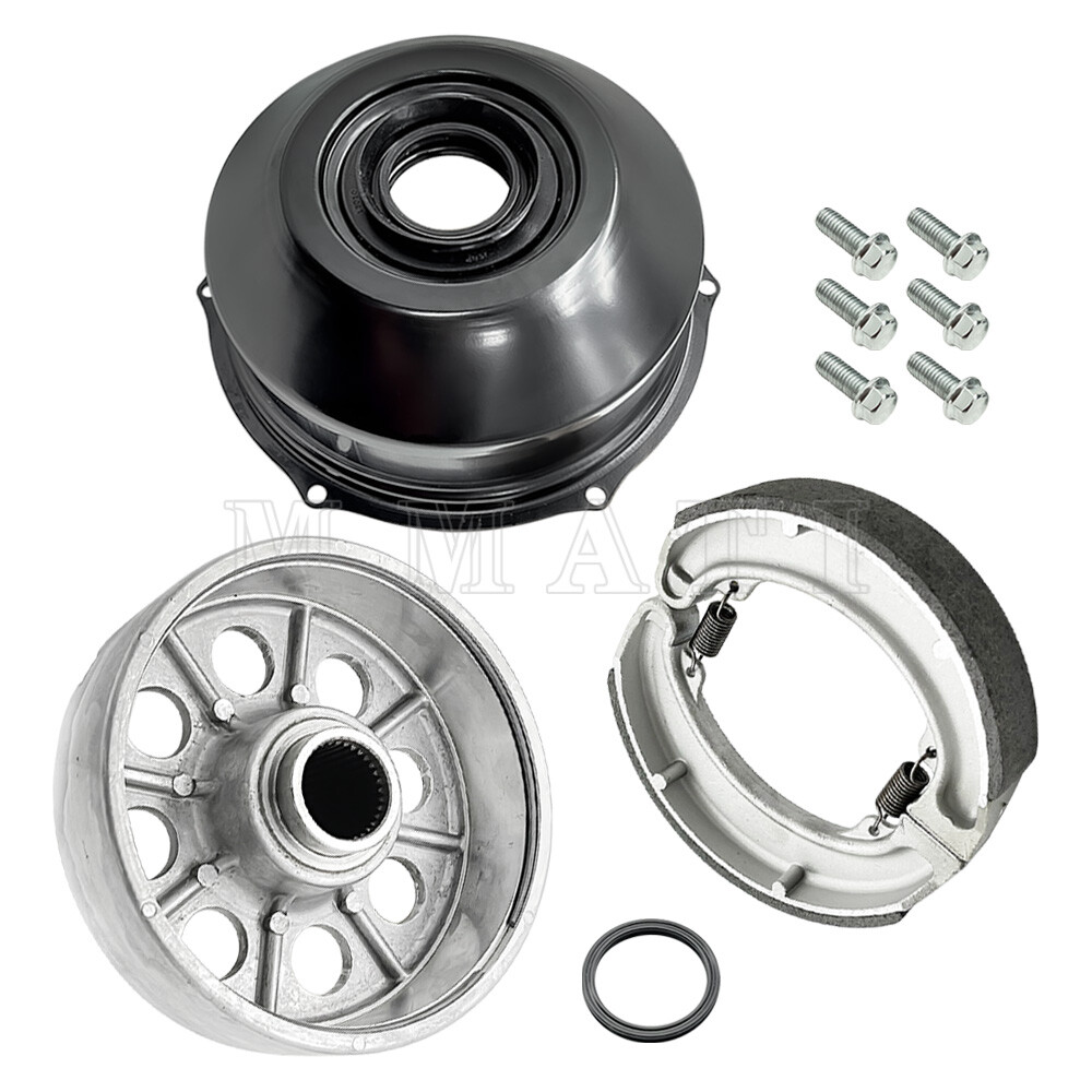 Rear Brake Drum for Honda TRX300 FourTrax 300 2X4 1988-2000 w/ Brake Shoe Seal