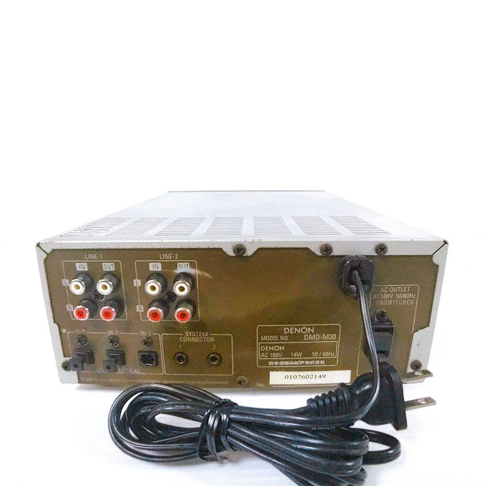 Denon DMD-M30 MiniDisc Recorder with Optical Input Output and LCD Display Used