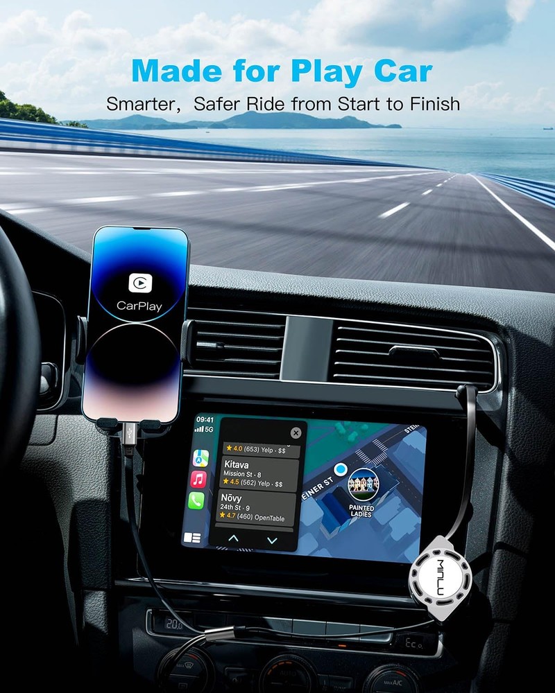 Multi Charging Cable 3A, [2Pack 4ft] Retractable 4 feet, Black,Gray