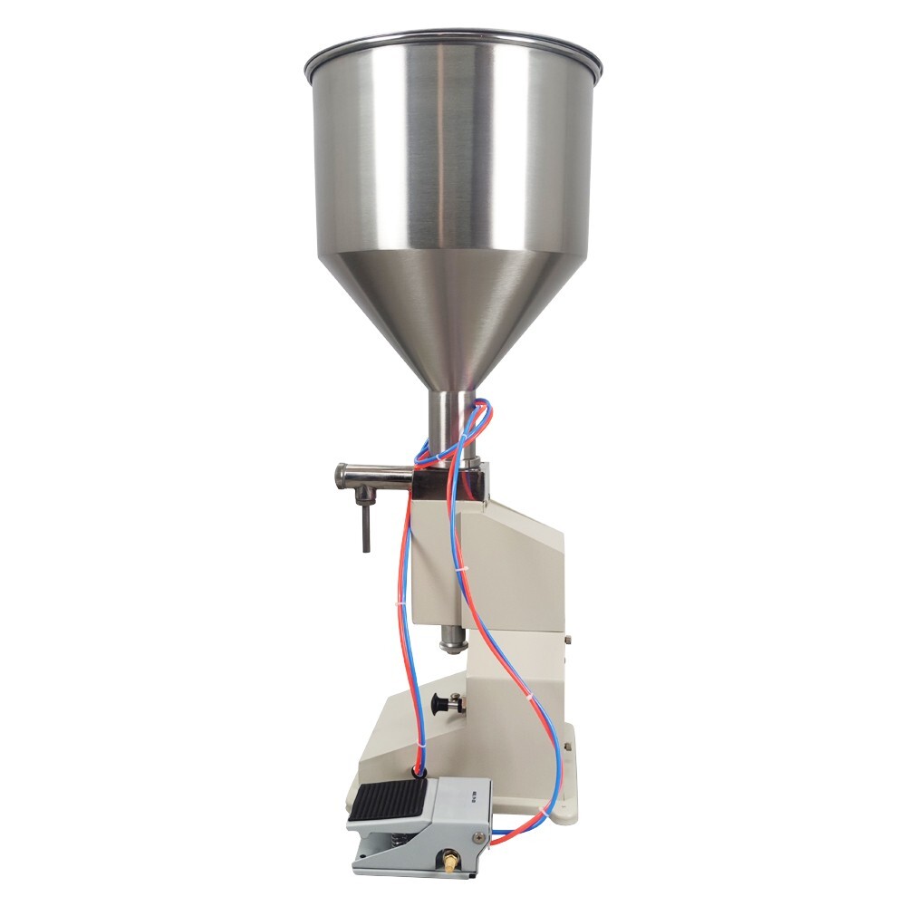 A02 Pneumatic Liquid and Paste Filling Machine (5-50ml) with Foot Switch