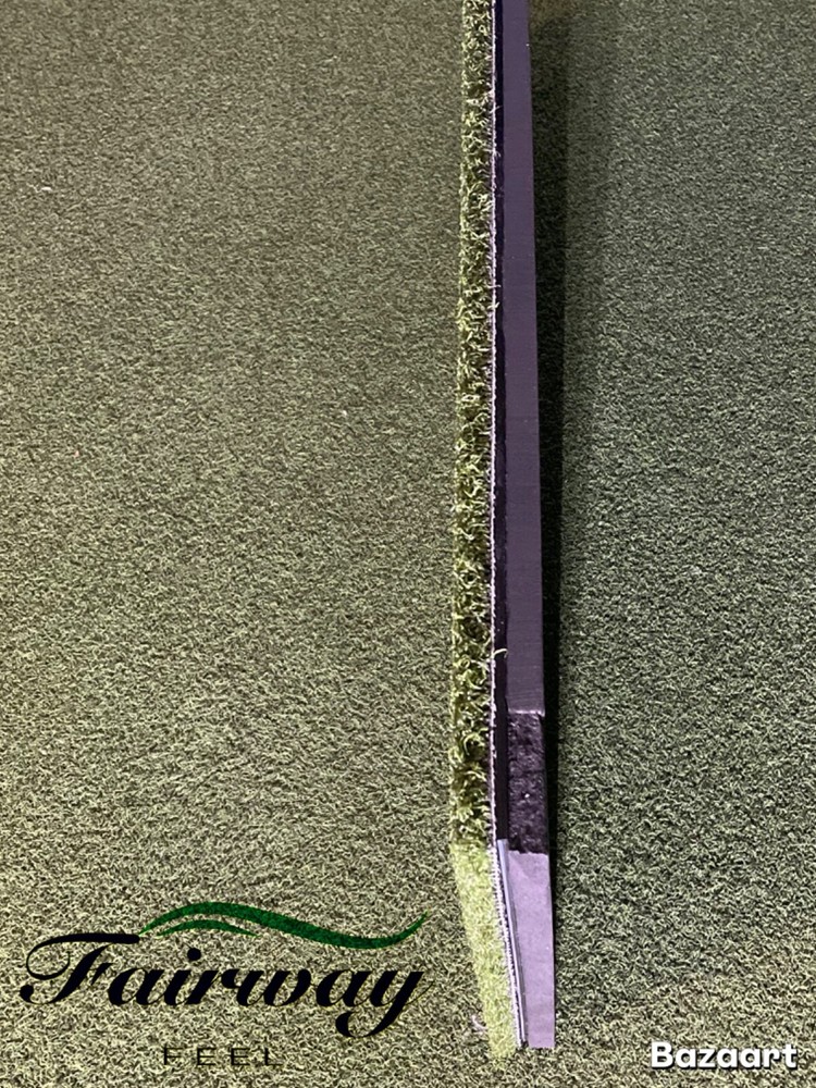 Premium indoor golf simulator hitting strip