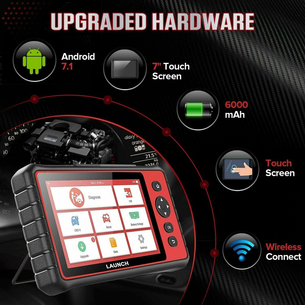 2026 LAUNCH X431 CRP909 Car OBD2 Scanner Full System Diagnostic Tools ECU Coding