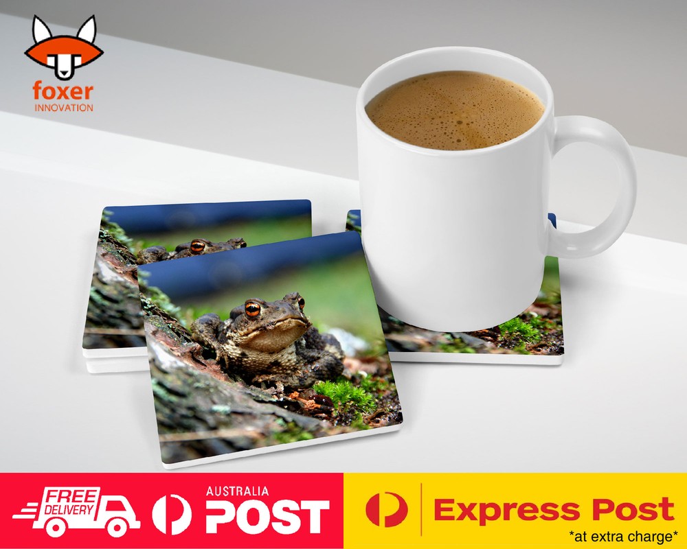 COASTER COFFEE DRINKING MAT|FROG TOAD AMPHIBIANS REPTILE #16