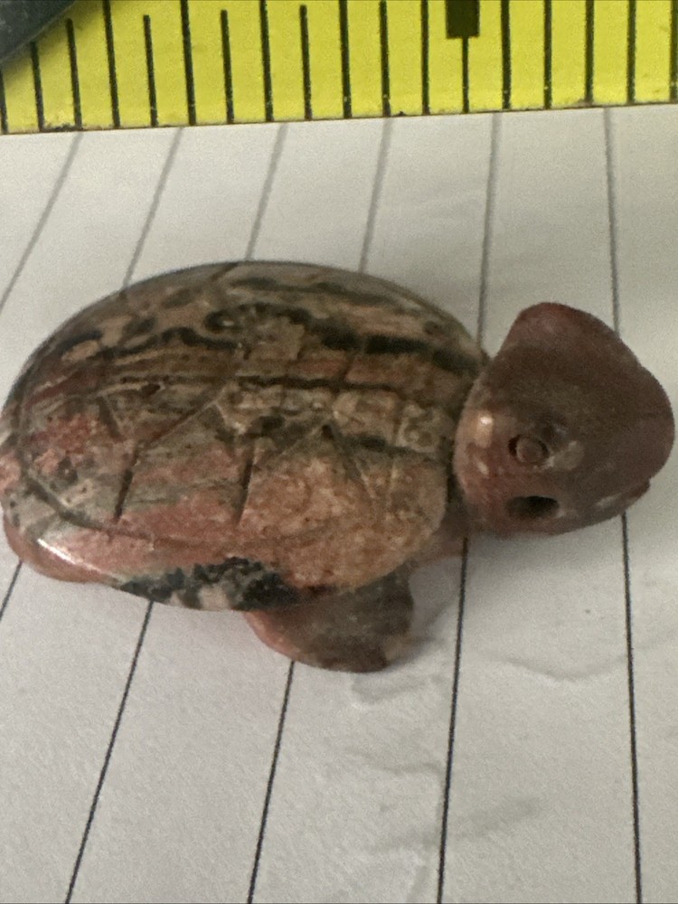 Miniature Stone Carved Turtle With Awesome Details