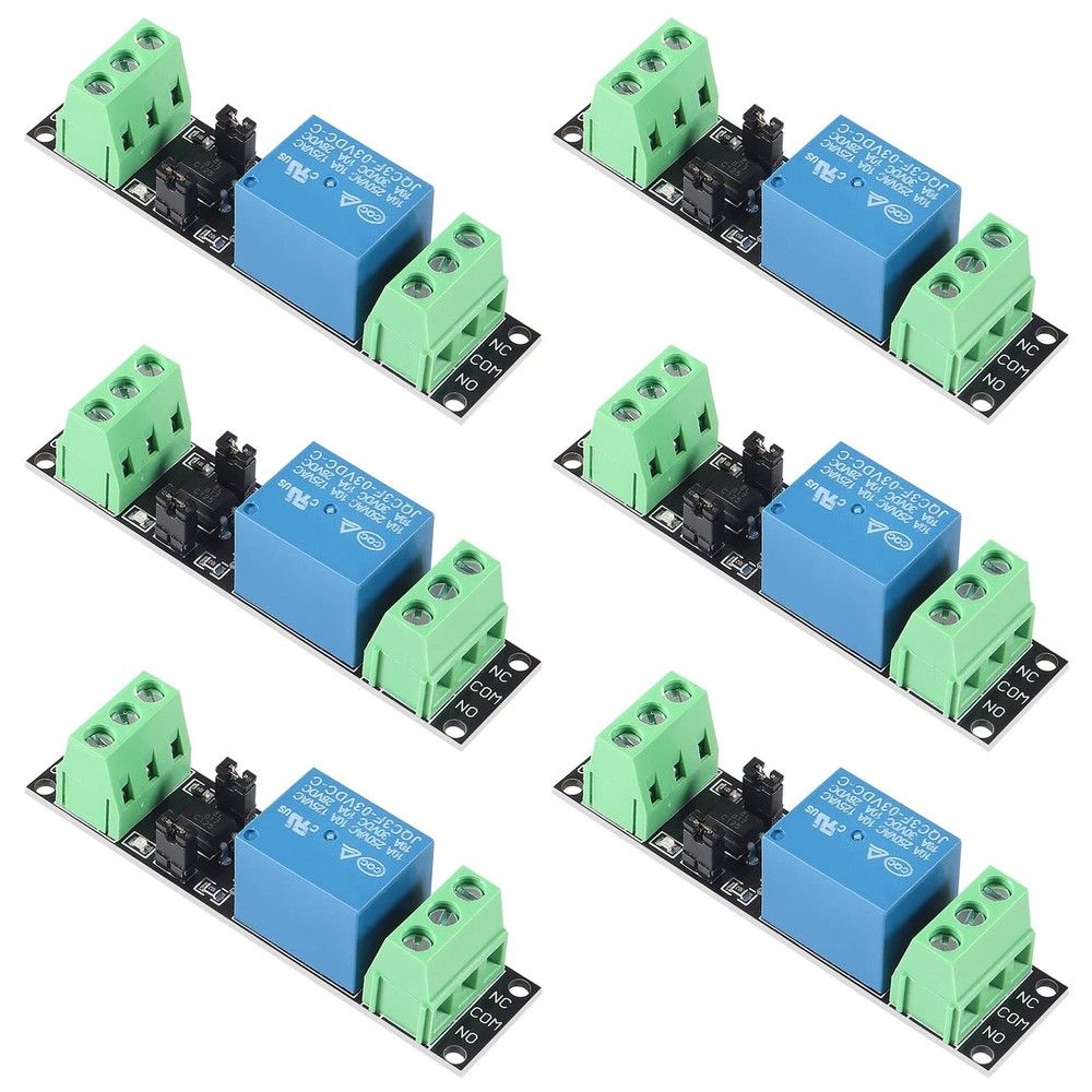 DC 3V Relay Module 1 Channel High Level Driver Board 6PCS