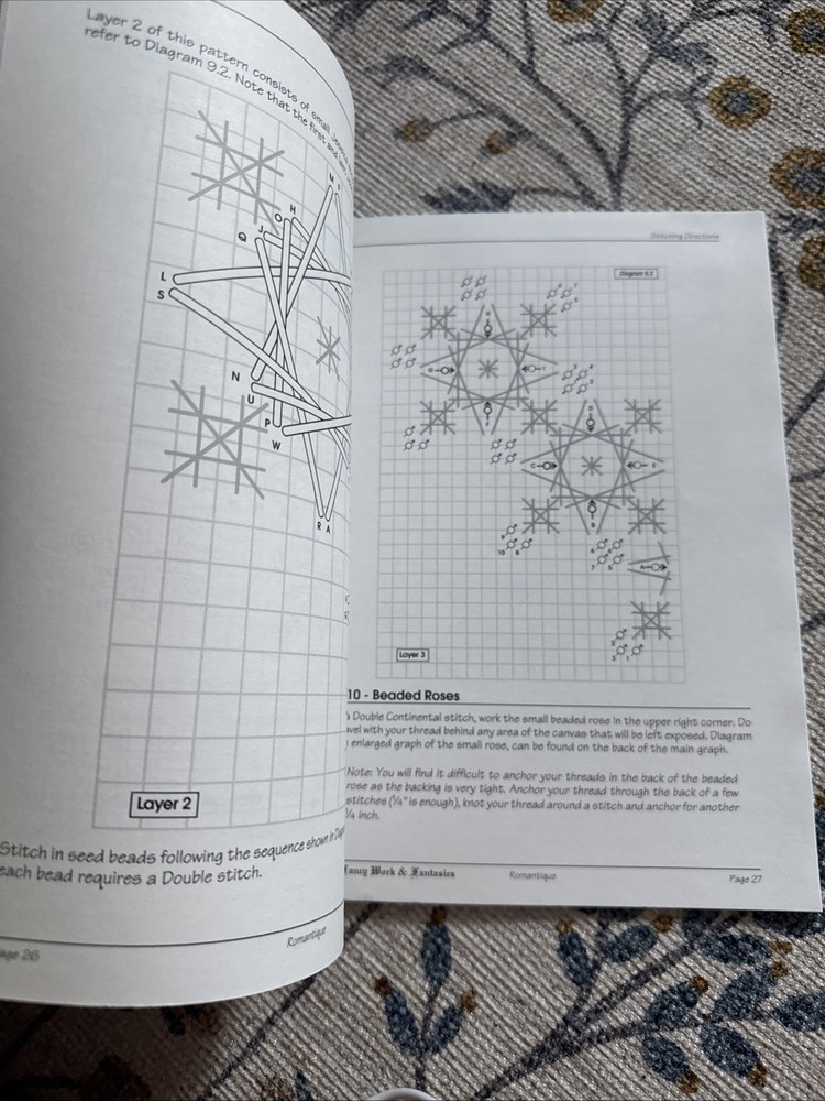 Fancy Work & Fantasies Needlepoint Pattern Book Main Graph