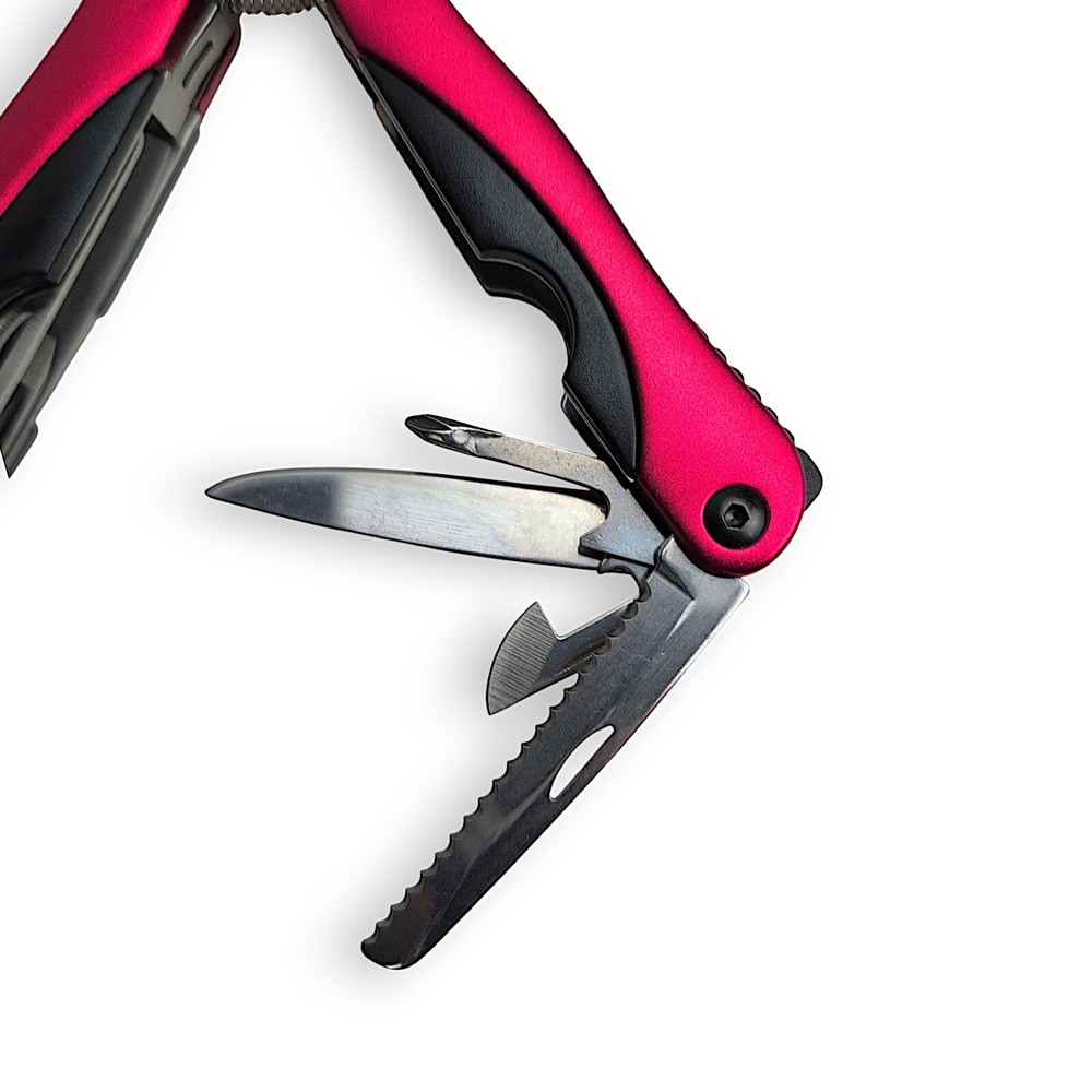 Foldable Multi-Tool Pliers - Knife - Flat & Phillips Head - Nail File