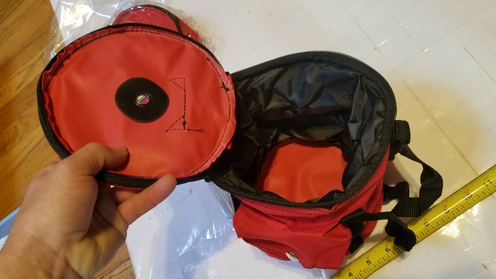 Nice New Forester Mini Collapsible Throw Line Bag. 2 pockets, D Ring, Zippers...