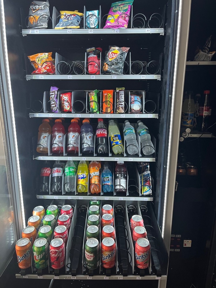 EPEX Beverage Large Combo Vending Machine with Stratified Temp Control Black