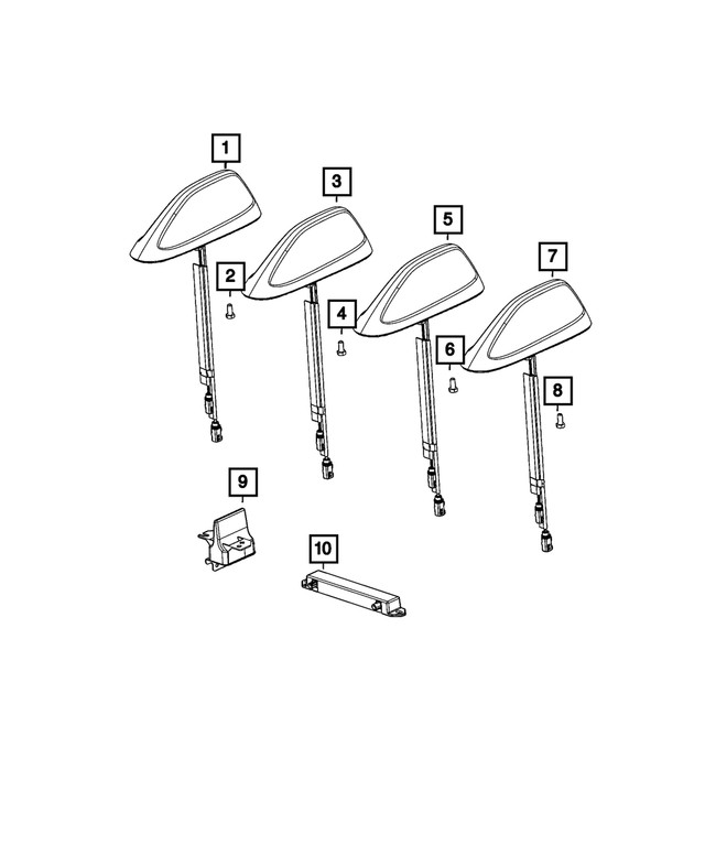 Genuine Mopar Cable & Base Assembly Antenna 7ec80nrvaa