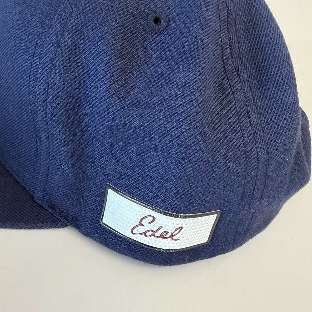 Edel Golf Wings Adjustable Blue SnapBack Hat Cap Embroidered Flat Brim
