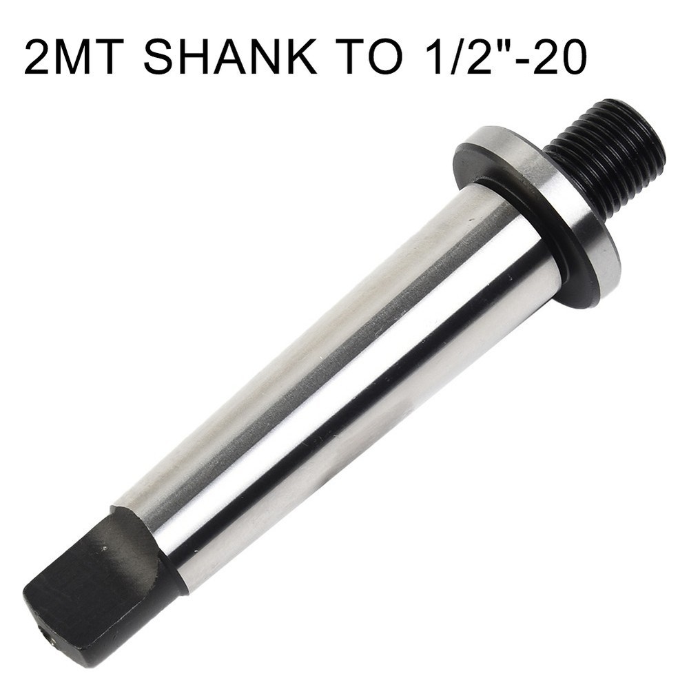 Efficient 2MT Shank to 1/2'' 20 Thread Drill Chuck Arbor MT2 Extension