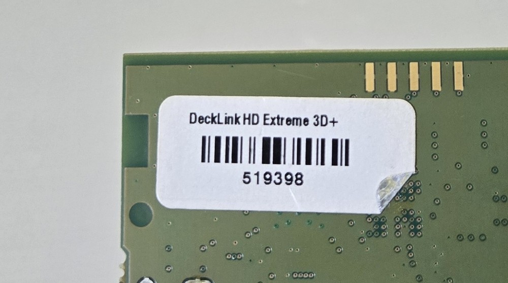 Blackmagic Design Decklink HD Extreme 3D+ Card BMDPCB140A1