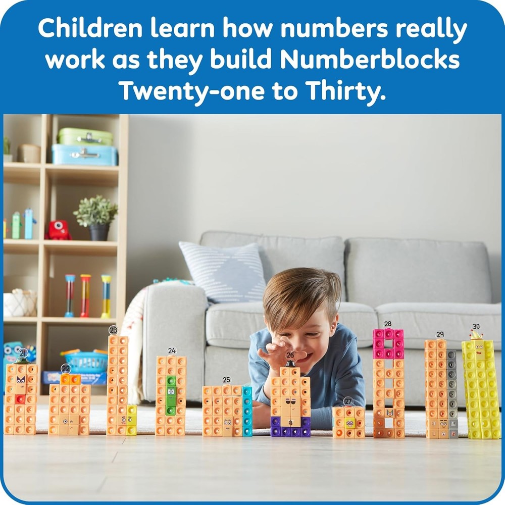 Cubes Numberblocks 21-30 Activity Set, 20 Preschool Learning