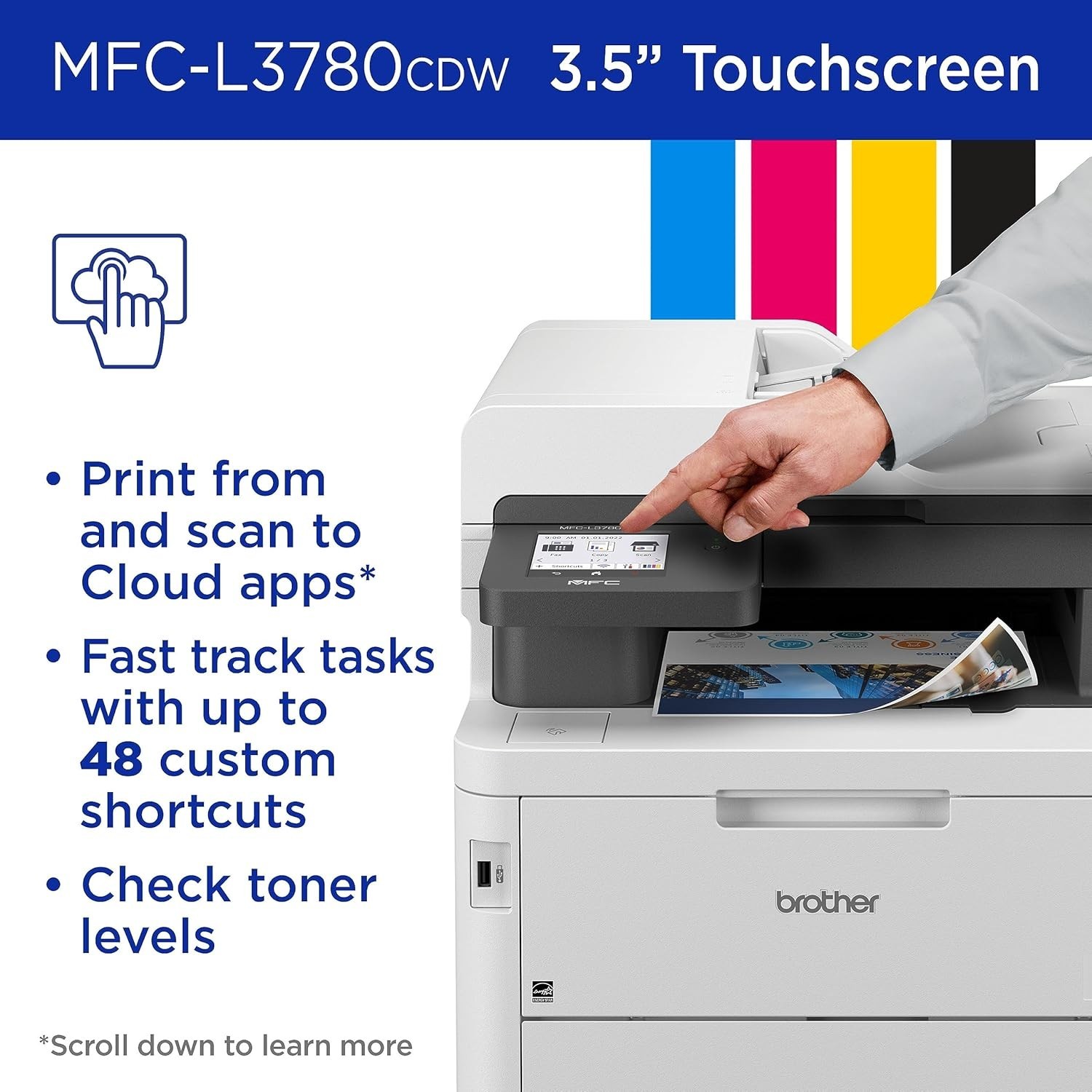 Brother MFCL3780CDW Digital Color All-in-One Laser Printer