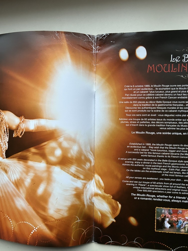 MOULIN ROUGE Theatre programme FEERY DAMAGED