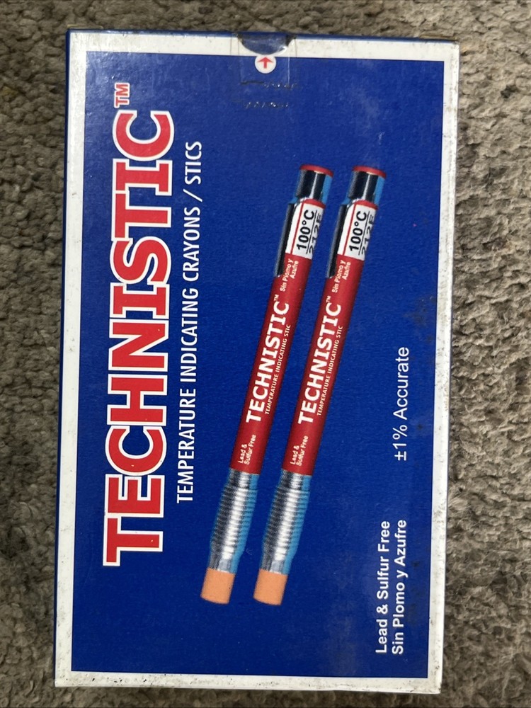 TECHNISTIC TEMPERATYRE INDICATING CRAYONS/STICS TS463(10PK)