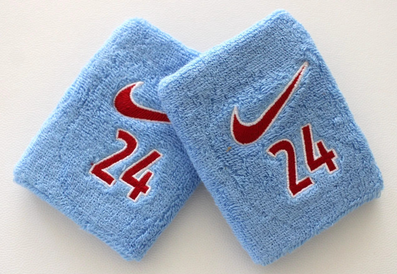 Nike Wristbands Baseball MLB #24 Cody Bellinger Valor Blue/Sport Red