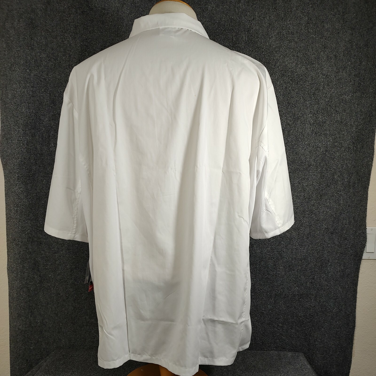 Dickies Cook Shirt Men's 4XL White Short Sleeve Chef Shirt