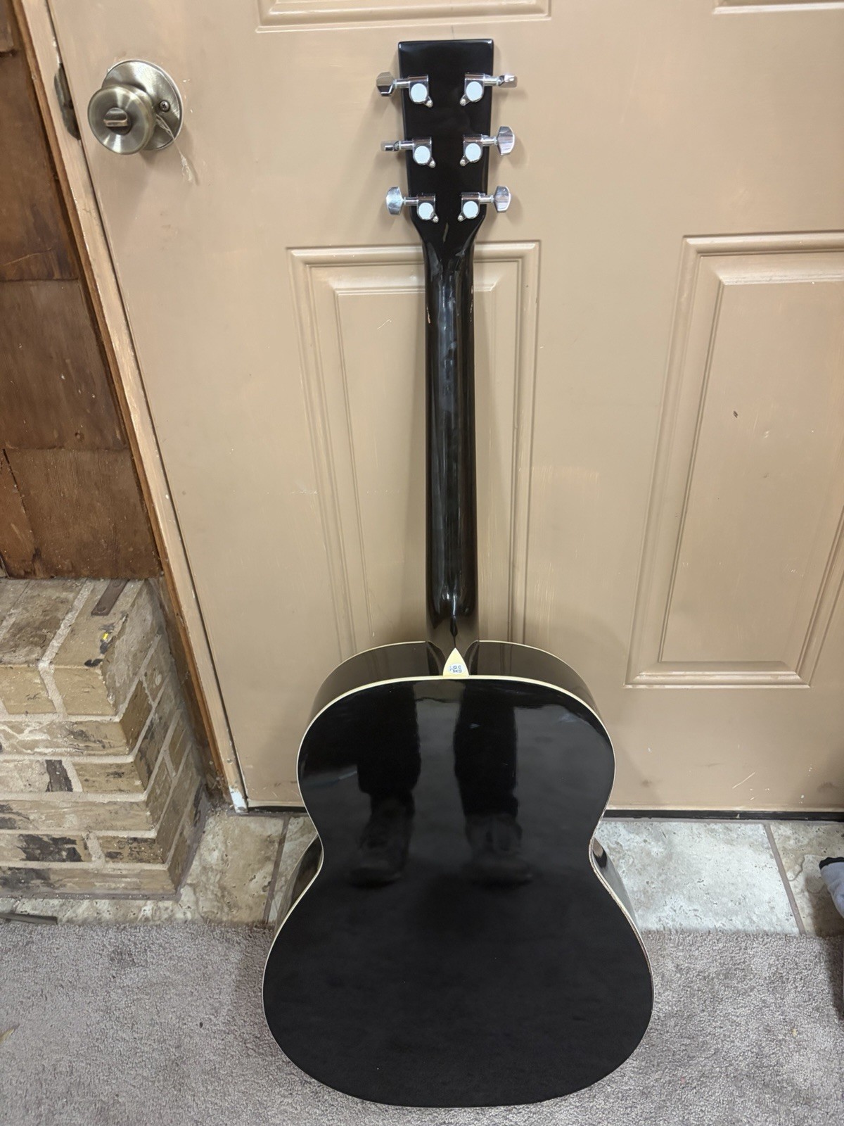 Rogue Black Single-Cone Resonator Guitar Biscuit Bridge Blues Slide Acoustic