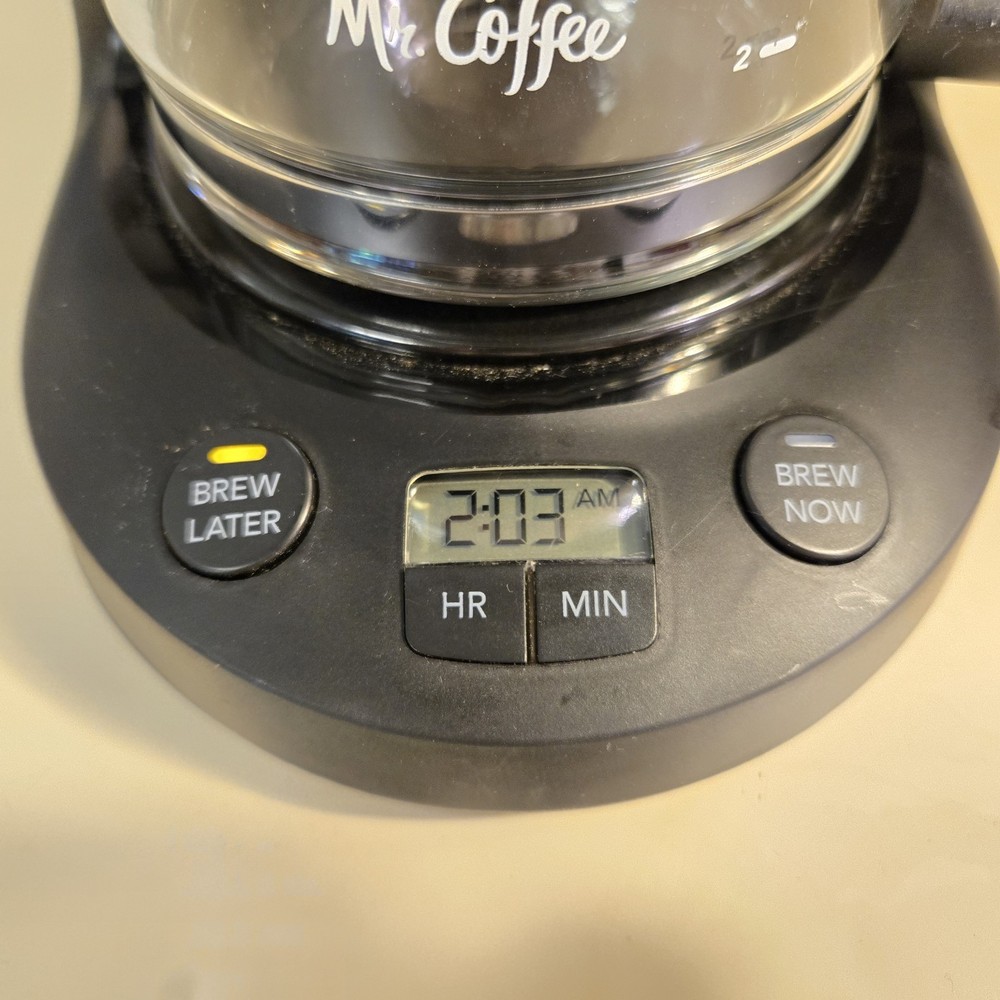 Mr. Coffee Black 5 Cup Programmable Mini Coffee Machine BVMC-PC05BL2