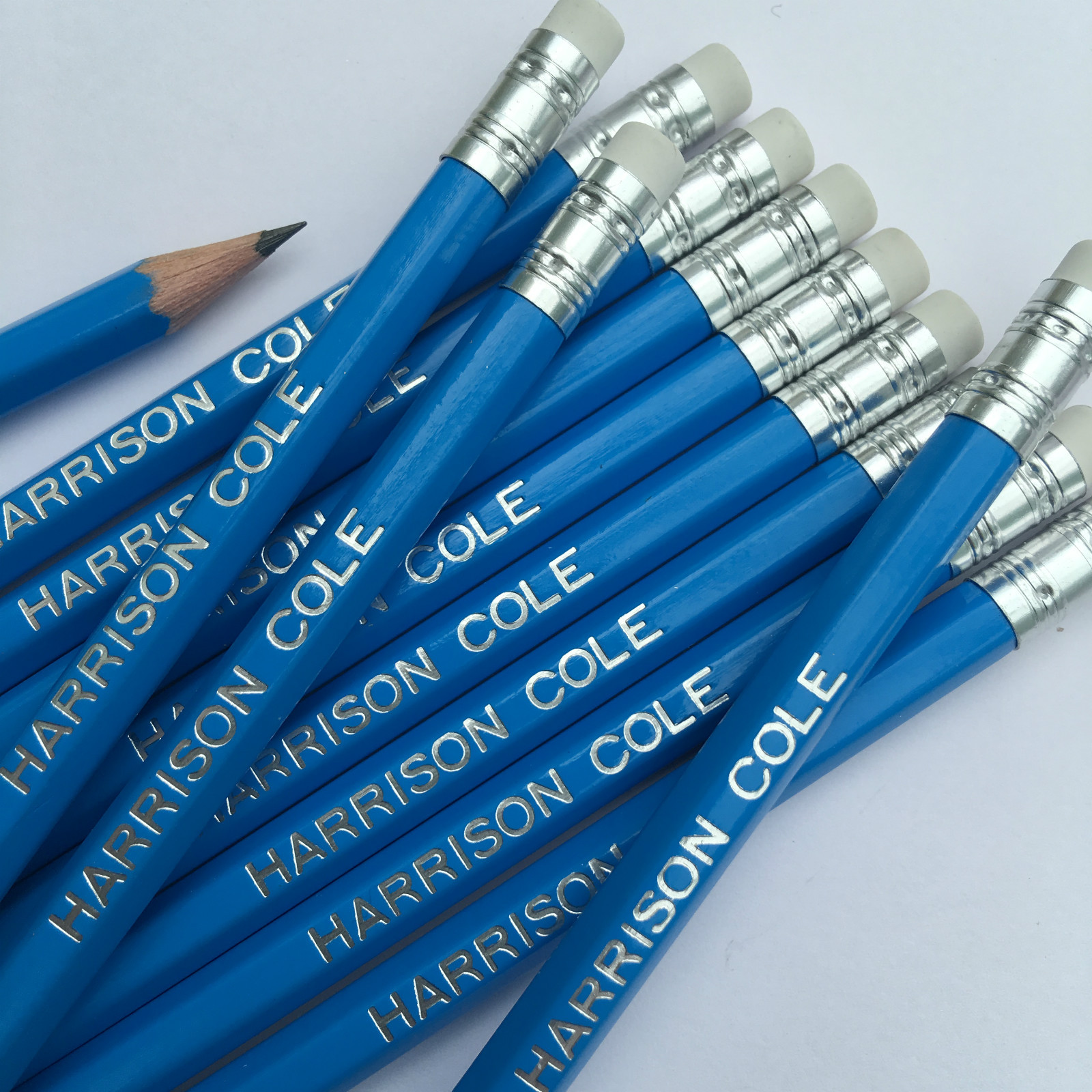 12 HB Pencils Personalised with Name - German Made High Quality Printed Pencils